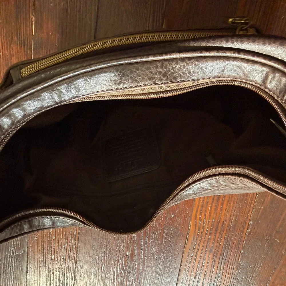 Vintage Relic Purse Y2K Shoulder Bag Handbag Brown Leather Zip